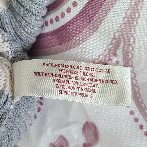 Arizona Striped Vneck Ribbed Sweater XS - Picture 15 of 16